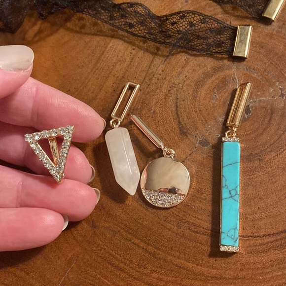 Torrid Lace Bow Tie Necklace with charms - Picture 2 of 3